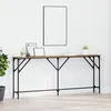 Image de Vidaxl Table Console ChÃªne Artisanal 180x23x75 Cm Bois D'ingÃ©nierie