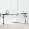 Image de vidaXL Table Console ChÃªne Noir 200x29x75 cm Bois d'ingÃ©nierie