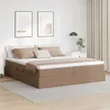 Image de vidaXL Lit avec rangement et matelas Cappuccino 180 x 200 cm