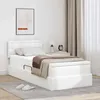Image de vidaXL Lit avec rangement et matelas Blanc pur 100 x 200 cm