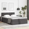Image de vidaXL Lit de Rangement Gris 140 x 200 cm Cuir synthÃ©tique