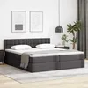 Image de vidaXL Lit de Rangement Gris 200 x 200 cm Cuir synthÃ©tique