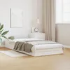 Image de Lit de sol vidaXL Blanc 80x210 cm en bois massif de pin
