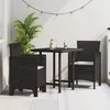 Image de Vidaxl Chaises De Jardin Avec Coussins 2 Pcs Marron Poly Rattan