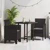Image de Chaise De Jardin Vidaxl Ensemble De 2 Marron, Anthracite