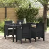 Image de Ensemble De 4 Chaises De Jardin Vidaxl Anthracite PolypropylÃ¨ne Standard
