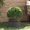 Image de vidaXL Grand Pot en MÃ©tal Noir Noir MÃ©tal Grand Durable Pot en MÃ©tal