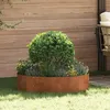 Image de vidaXL Planteur en acier corten marron Acier corten Grand Durable
