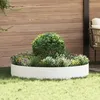 Image de vidaXL Pot en mÃ©tal blanc Blanc MÃ©tal Grand Pot de plante blanc