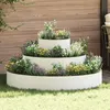 Image de vidaXL Pot en mÃ©tal Acier/blanc Acier recouvert de poudre Grand Simple