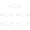 Image de vidaXL Planteurs Blancs Blanc Plastique Grand Planteur Blanc Rond