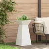 Image de vidaXL Support de Plante Blanc Plastique Moyen DÃ©coratif TrapÃ©zoÃ¯dal