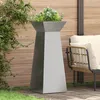 Image de Vidaxl Set De Supports De Plantes Acier Inoxydable 40 X 40 X 101 Cm