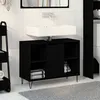 Image de vidaXL Coiffeuse chÃªne noir ChÃªne noir MDF Moyenne Coiffeuse chÃªne noir