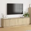 Image de Meuble Tv Vidaxl Avec Led ChÃªne Sonoma 180x38x49 Cm Bois D'ingÃ©nierie