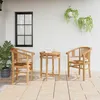 Image de Vidaxl Chaises De Jardin 2 Pcs Marron 63 X 58 X 89 Cm