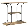 Image de Vidaxl Table Console Avec ÃtagÃ¨re Avec Stockage ChÃªne Artisanal 101 X 35 X 80.5 Cm