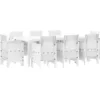 Image de Vidaxl Ensemble De Salle Ã Manger De Jardin 9 PiÃ¨ces Blanc Poly Rattan
