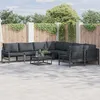 Image de Vidaxl Ensemble De CanapÃ© De Jardin 8 Pcs Anthracite Acier