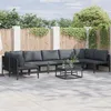 Image de Vidaxl Ensemble De CanapÃ© De Jardin 7 Pcs Anthracite Acier
