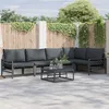 Image de Vidaxl Ensemble De CanapÃ© De Jardin 5 Pcs Anthracite Acier