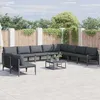 Image de Vidaxl Ensemble De CanapÃ© De Jardin 11 Pcs Anthracite Acier