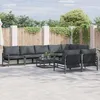 Image de Vidaxl Ensemble De CanapÃ© De Jardin 8 Pcs Anthracite Acier