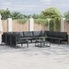 Image de Vidaxl Ensemble De CanapÃ© De Jardin 9 Pcs Anthracite Acier