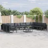 Image de Vidaxl Ensemble De CanapÃ© De Jardin 11 Pcs Anthracite Acier