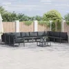 Image de Vidaxl Ensemble De CanapÃ© De Jardin 10 Pcs Anthracite Acier