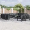 Image de Vidaxl Ensemble De CanapÃ© De Jardin 11 Pcs Anthracite Acier
