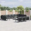 Image de Vidaxl Ensemble De CanapÃ© De Jardin 14 Pcs Anthracite Acier