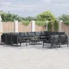 Image de Vidaxl Ensemble De CanapÃ© De Jardin 13 Pcs Anthracite Acier