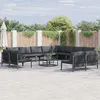 Image de Vidaxl Ensemble De CanapÃ© De Jardin 12 Pcs Anthracite Acier