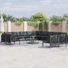 Image de Vidaxl Ensemble De CanapÃ© De Jardin 14 Pcs Anthracite Acier