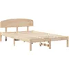 Image de vidaXL Cadre de Lit avec TÃªtiÃ¨re 120x190 cm en Bois Massif de Pin
