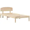 Image de vidaXL Cadre de Lit avec TÃªte de Lit 90x190 cm en Bois Massif Pin