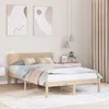 Image de vidaXL Cadre de lit avec tÃªte de lit 140x190 cm en bois de pin massif