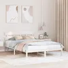 Image de vidaXL Cadre de lit avec tÃªte de lit Blanc 160x200 cm Bois massif en pin