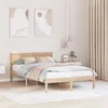 Image de vidaXL Cadre de lit en bois de pin Naturel Bois de pin 135 x 190 cm