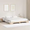 Image de vidaXL Cadre de lit Naturel Bois de pin massif 180 x 200 cm Durable
