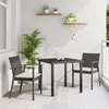 Image de vidaXL Ensemble de 2 Marron Rattan PE 2 places Durable