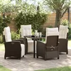 Image de Vidaxl Ensemble De Jardin 5 PiÃ¨ces Rattan Poly Brun