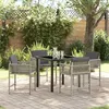 Image de Vidaxl Ensemble De Salle Ã Manger Pour Jardin 5 Pcs Gris Clair
