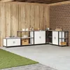 Image de vidaXL ÃtagÃ¨re de rangement de cuisine Blanc 60 x 50 x 92 cm Acier