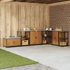 Image de vidaXL Meuble de rangement de cuisine RouillÃ© 60 x 50 x 92 cm
