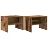 Image de Vidaxl Cabinet De Chevet 2 Pcs Bois Ancien 40 X 30 X 30 Cm
