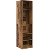 Image de Vidaxl Armoire Bois Ancien 50 X 50 X 200 Cm Bois D'ingÃ©nierie