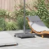 Image de Vidaxl Socles De Parasol D'extÃ©rieur Bois FoncÃ© 45 X 45 X 32 Cm
