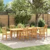 Image de Vidaxl Ensemble De Salle Ã Manger Pour Jardin 9 Pcs Marron